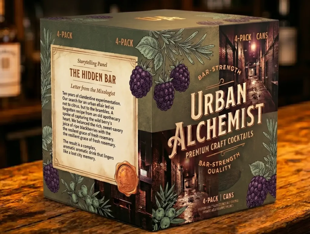 cocktails packaging art